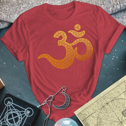Ohm Flower Of Life Pattern T-Shirt
