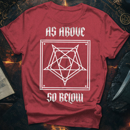 As Above So Below Star Unisex T-Shirt
