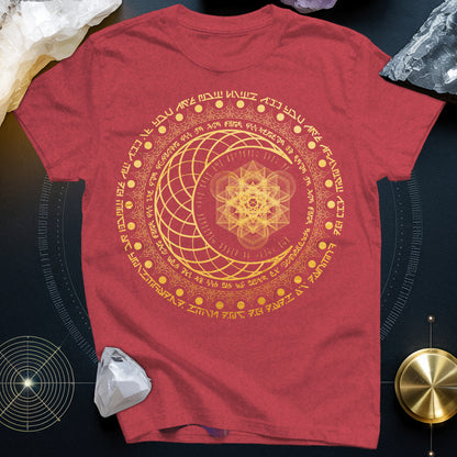 Sacred Geometry Moon Inscriptions T-Shirt