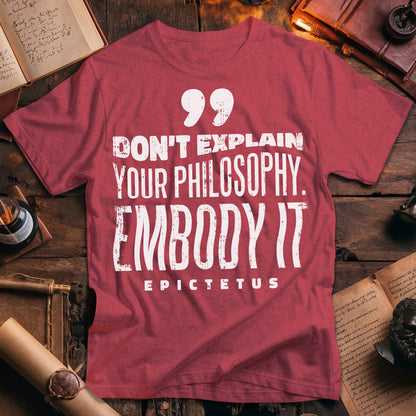 Epictetus Embody Philosophy T-Shirt