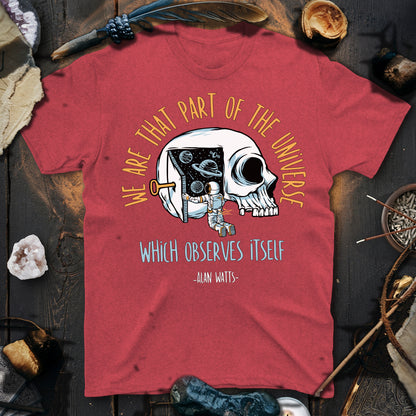 Alan Watts Part Of Universe T-Shirt