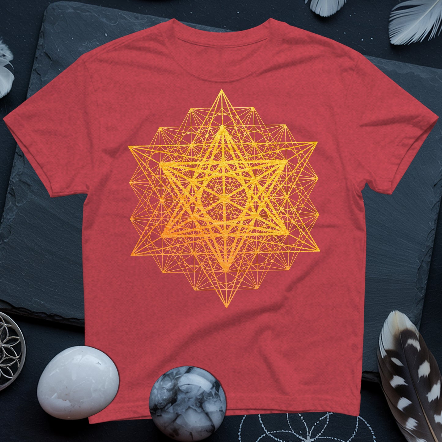 Metatron's Cube Grid T-Shirt