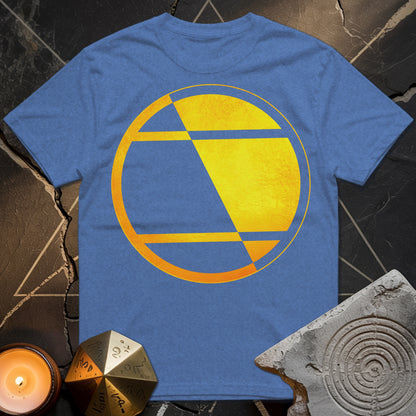 Crop Circle Orange Gold T-Shirt