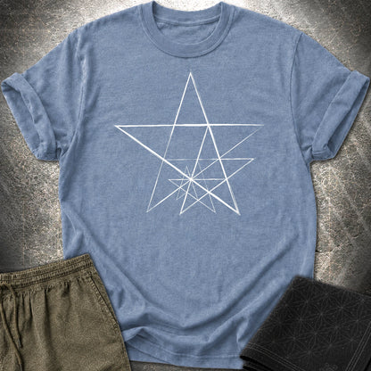 Pentagon Spiral T-Shirt - Pentagon Spiral T-Shirt - Heather Indigo