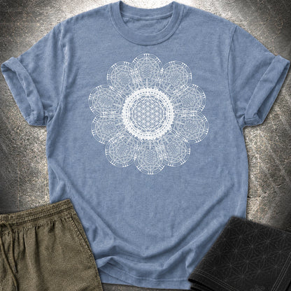 Rave Flower T-Shirt - Rave Flower T-Shirt - Heather Indigo