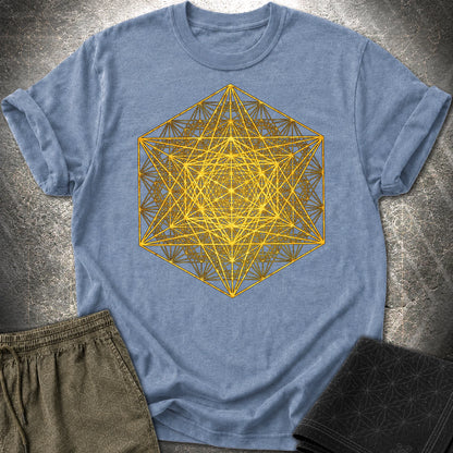 Metatron's Super Cube T-Shirt - Metatron's Super Cube T-Shirt - Heather Indigo