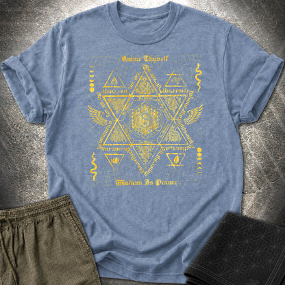 Occult Ancient Wisdom T-Shirt - Occult Ancient Wisdom T-Shirt - Heather Indigo