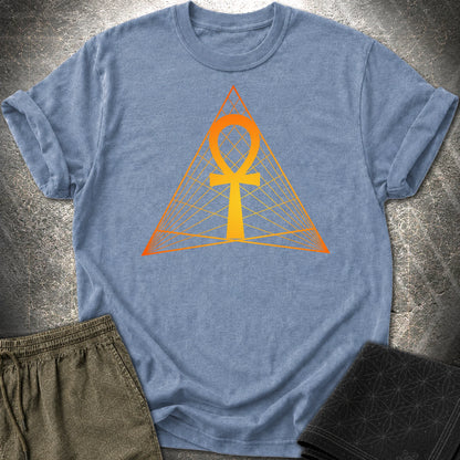 Ankh Ancient Egypt T-Shirt - Ankh Ancient Egypt T-Shirt - Heather Indigo
