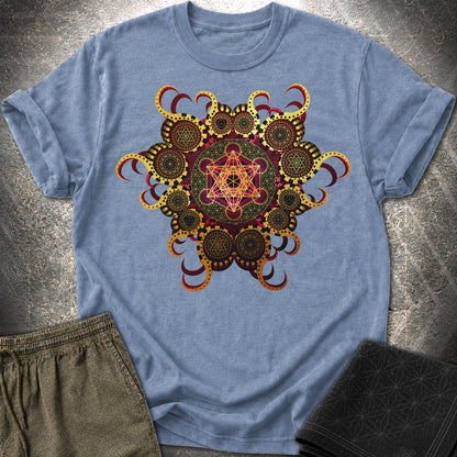 Organic Metatron - Organic Metatron T-Shirt - Heather Indigo