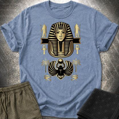 Pharaoh Scarab Egypt T-Shirt - Pharaoh Scarab Egypt T-Shirt - Heather Indigo