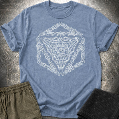 Organic Octahedron T-Shirt - Organic Octahedron T-Shirt - Heather Indigo