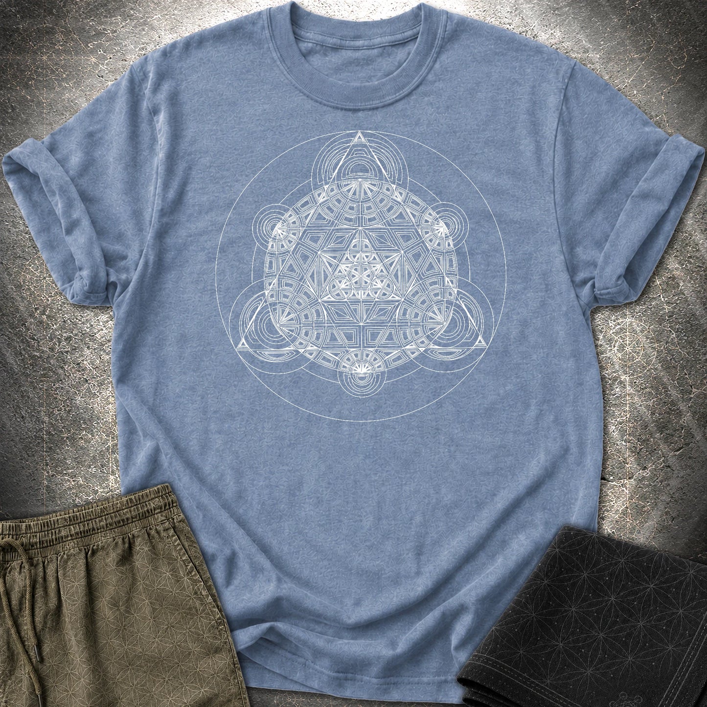 Sacred Mosaic T-Shirt - Sacred Mosaic T-Shirt - Heather Indigo