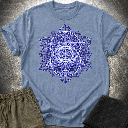 Vesica Eye Of The Universe T-Shirt - Vesica Eye Of The Universe T-Shirt - Heather Indigo