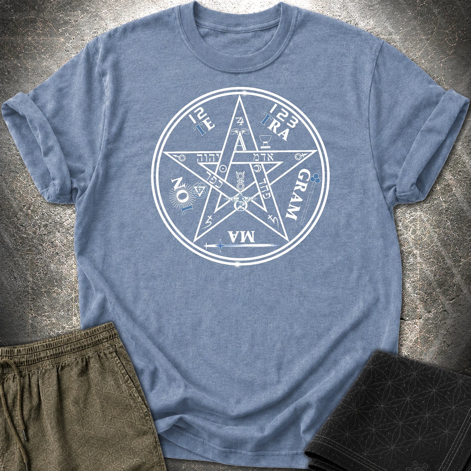 Tetragrammaton T-Shirt - Tetragrammaton T-Shirt - Heather Indigo