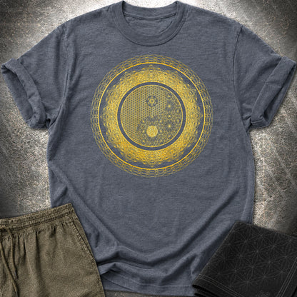 Yin Yang Gold T-Shirt - Yin Yang Gold T-Shirt - Heather Navy