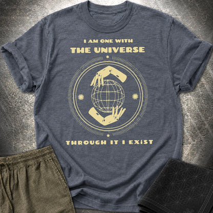 One With The Universe T-Shirt - One With The Universe T-Shirt - Heather Navy
