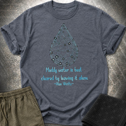 Alan Watts Muddy Water T-Shirt - Alan Watts Muddy Water T-Shirt - Heather Navy