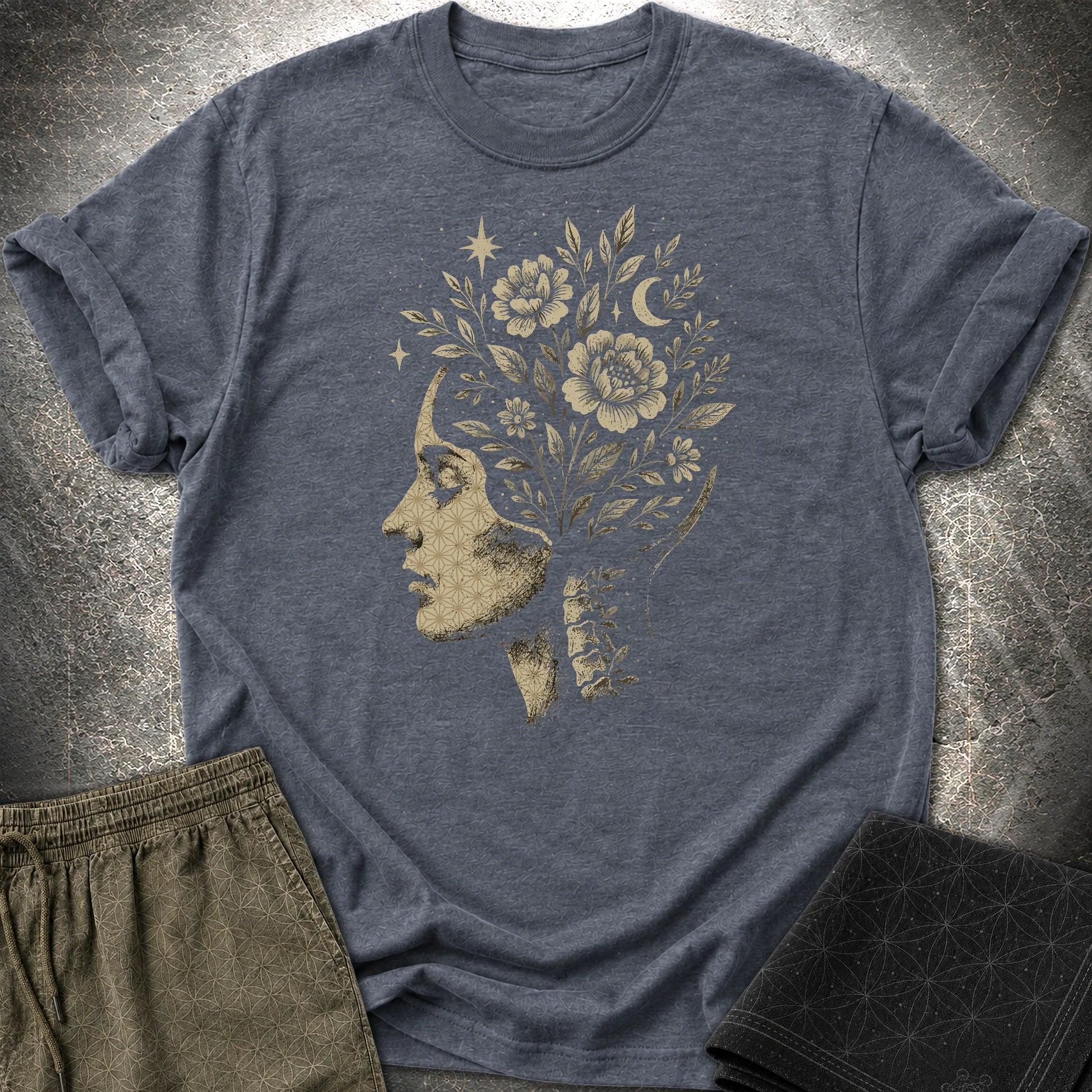 Inner Garden T-Shirt - Inner Garden T-Shirt - Heather Navy