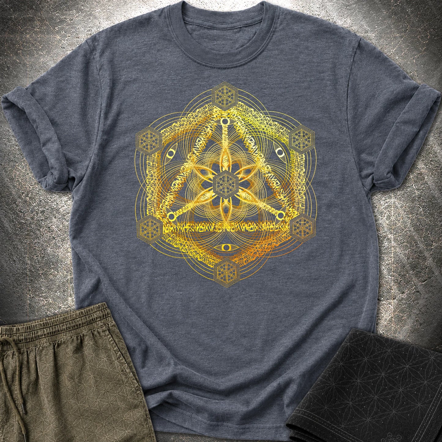 Interdimensional Tesseract T-Shirt - Interdimensional Tesseract T-Shirt - Heather Navy