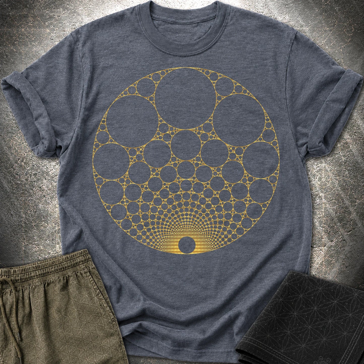 Apollonian Gasket T-Shirt - Apollonian Gasket T-Shirt - Heather Navy