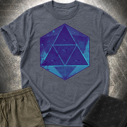 Space Octahedron T-Shirt - Space Octahedron T-Shirt - Heather Navy
