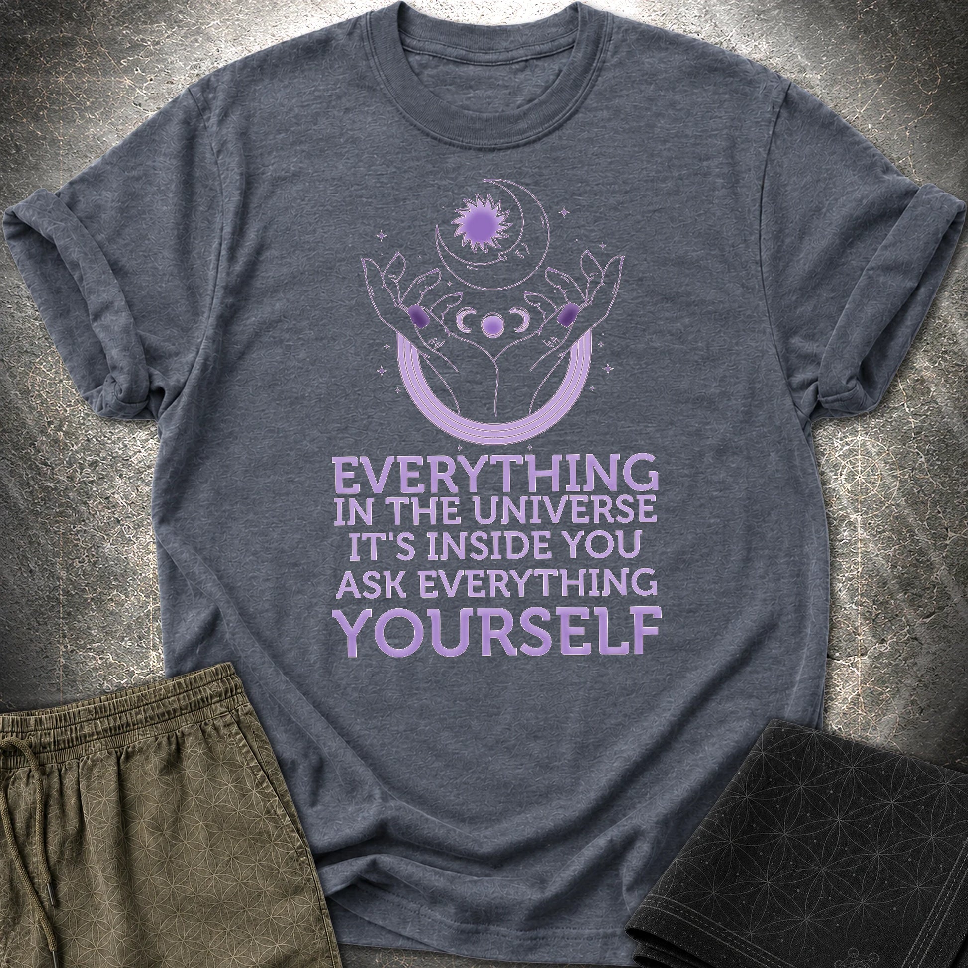 Everything Is Inside You T-Shirt - Everything Is Inside You T-Shirt - Heather Navy