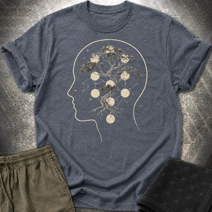 Sacred Tree of Thought T-Shirt - Sacred Tree of Thought T-Shirt - Heather Navy