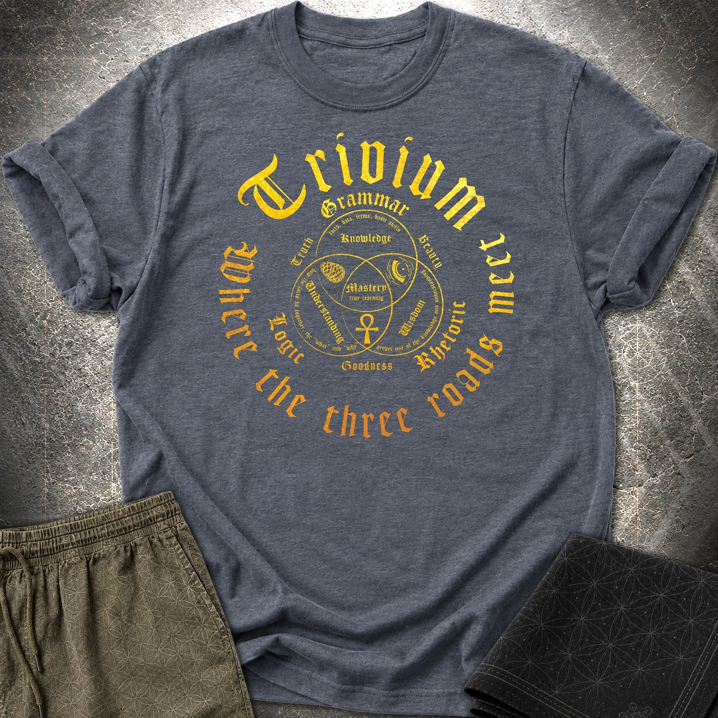 Trivium T-Shirt - Trivium T-Shirt - Heather Navy