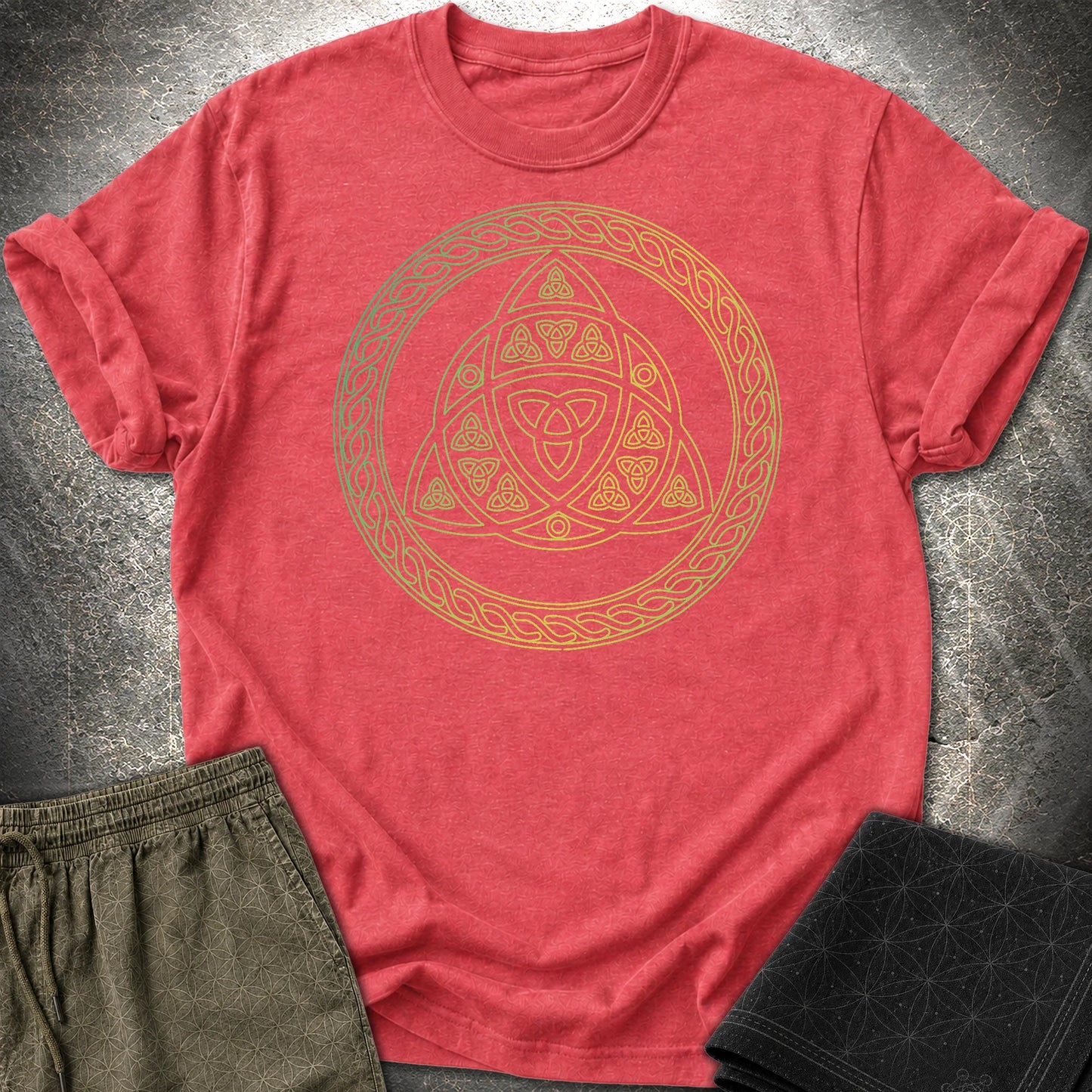 Triquetra T-Shirt - Triquetra T-Shirt - Heather Red