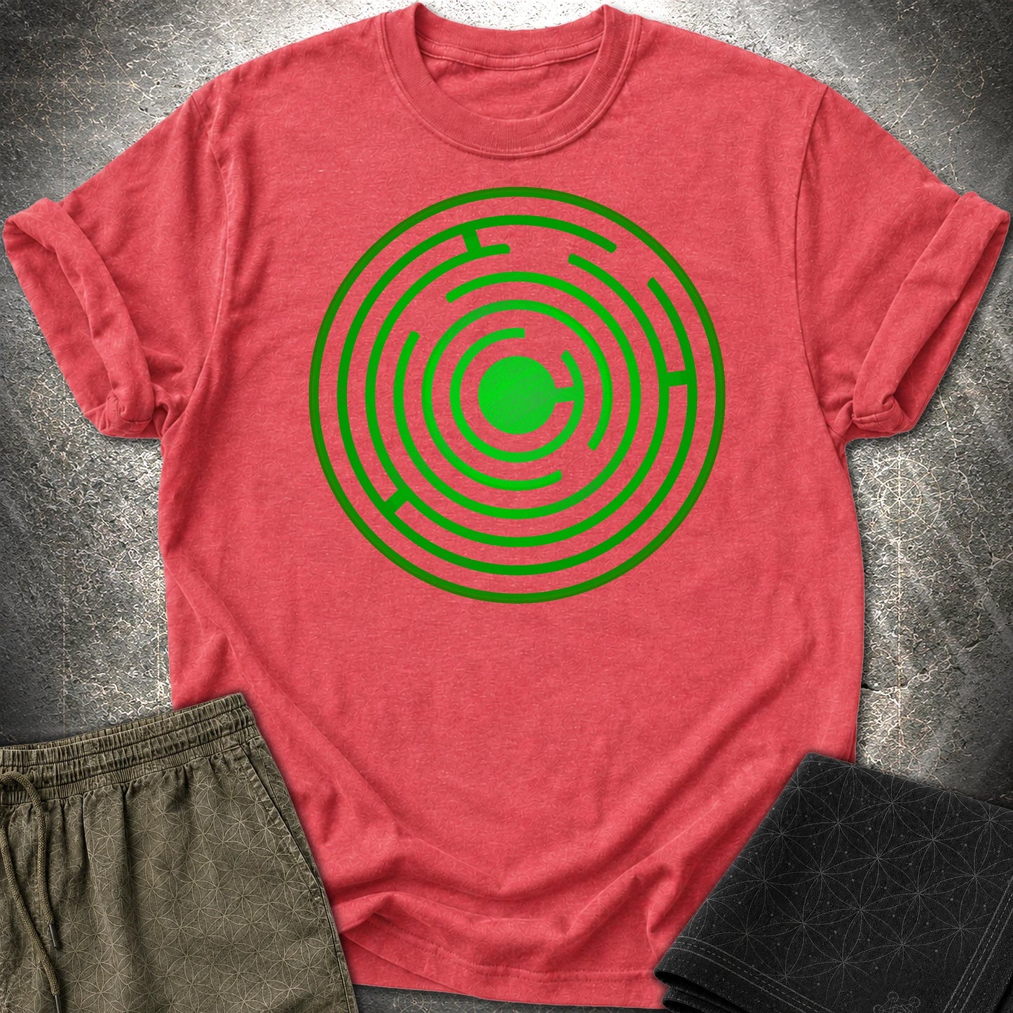 Maze of Mind T-Shirt - Maze of Mind T-Shirt - Heather Red