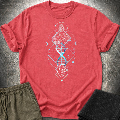 Brain Heart Coherence T-Shirt - Brain Heart Coherence T-Shirt - Heather Red