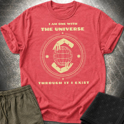 One With The Universe T-Shirt - One With The Universe T-Shirt - Heather Red