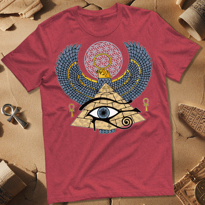 Horus Flower Of Life Egypt T-Shirt