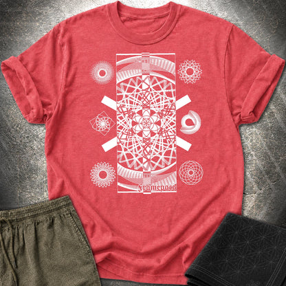 FramePace Geometry T-Shirt - FramePace Geometry T-Shirt - Heather Red