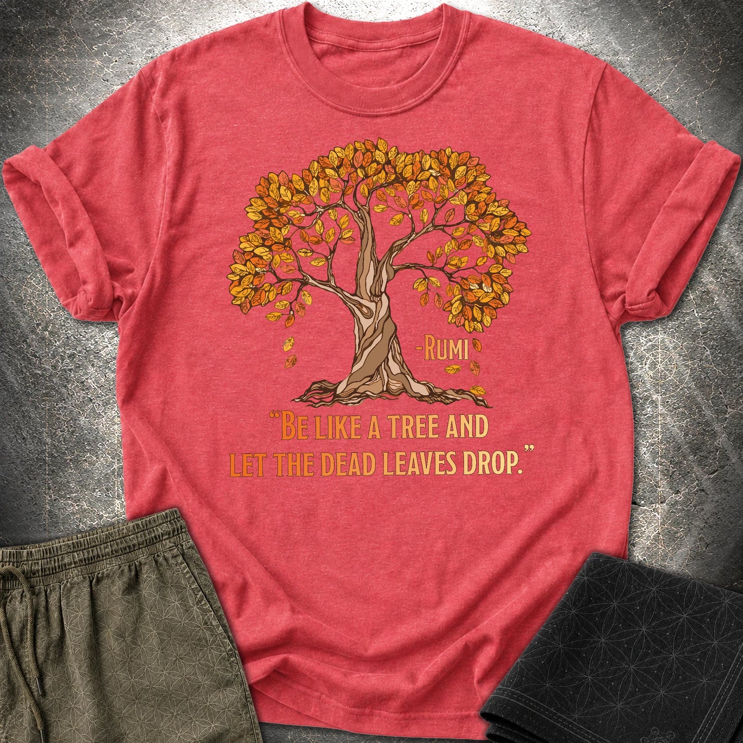 Rumi Tree T-Shirt - Rumi Tree T-Shirt - Heather Red