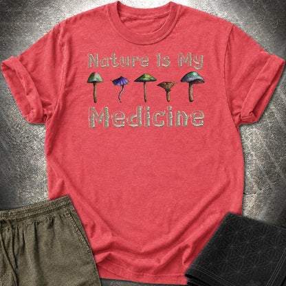 Nature Is My Medicine T-Shirt - Nature Is My Medicine T-Shirt - Heather Red