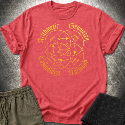 Quadrivium T-Shirt - Quadrivium T-Shirt - Heather Red