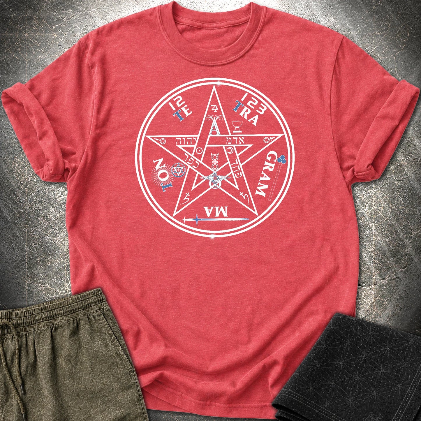 Tetragrammaton T-Shirt - Tetragrammaton T-Shirt - Heather Red