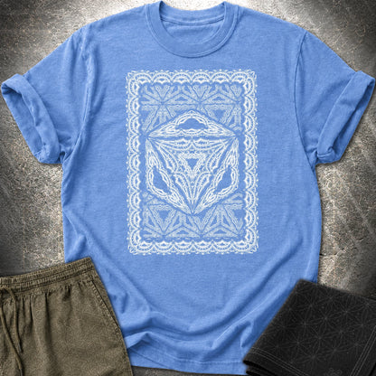 Framed Octahedron T-Shirt - Framed Octahedron T-Shirt - Heather Royal