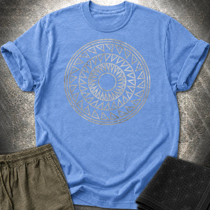 Crop Circle Silver T-Shirt - Crop Circle Silver T-Shirt - Heather Royal