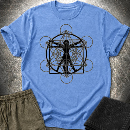 Vitruvian Metatron T-Shirt - Vitruvian Metatron T-Shirt - Heather Royal