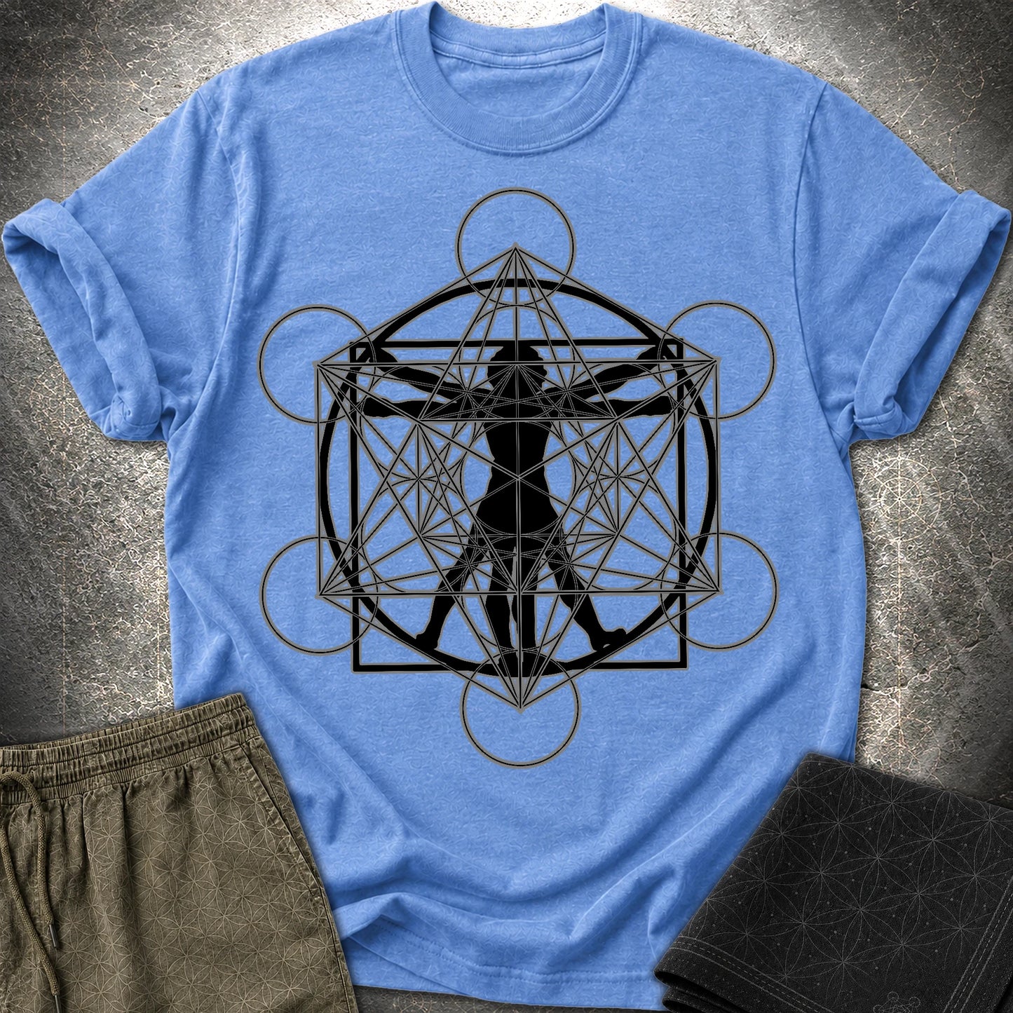 Vitruvian Metatron T-Shirt - Vitruvian Metatron T-Shirt - Heather Royal