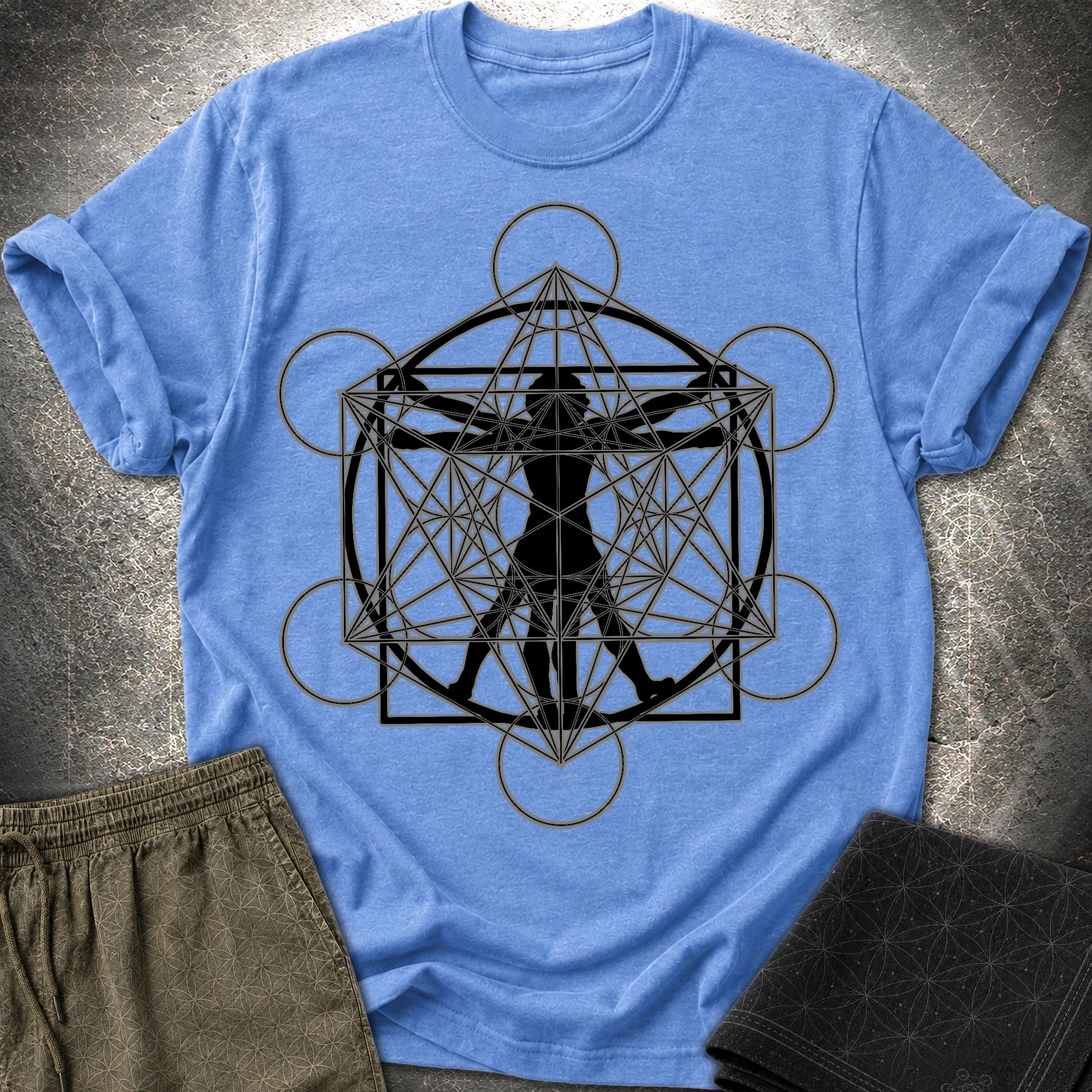 Vitruvian Metatron T-Shirt - Vitruvian Metatron T-Shirt - Heather Royal