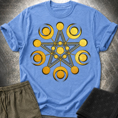 Golden Crop Circle T-Shirt - Golden Crop Circle T-Shirt - Heather Royal