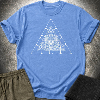 Alien Pyramid T-Shirt - Alien Pyramid T-Shirt - Heather Royal