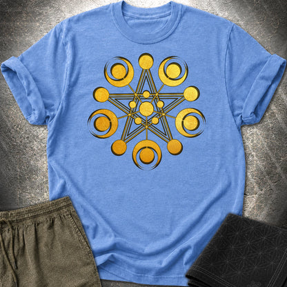 Golden Crop Circle T-Shirt - Golden Crop Circle T-Shirt - Heather Royal