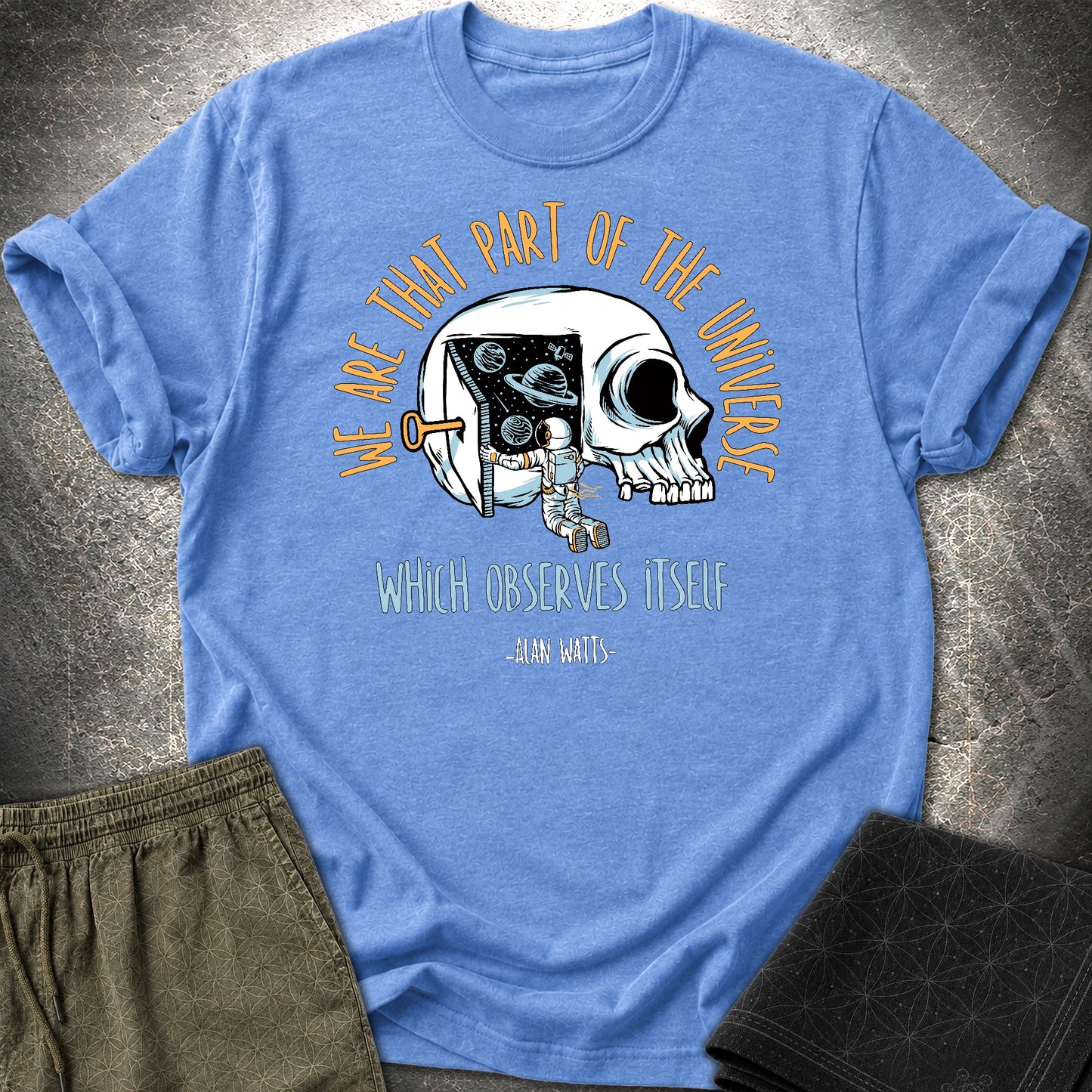 Alan Watts Part Of Universe T-Shirt - Alan Watts Part Of Universe T-Shirt - Heather Royal
