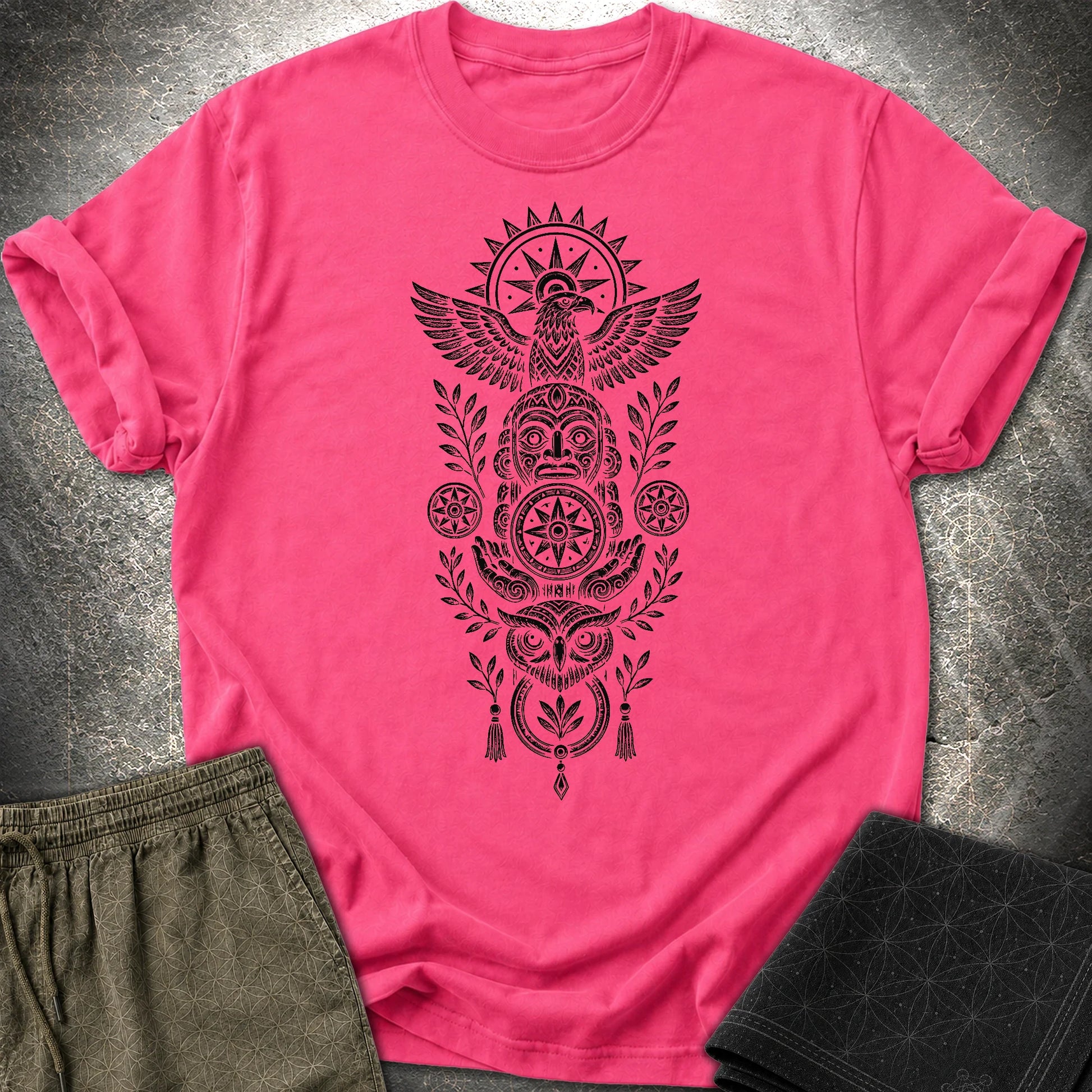 Totem Black - Totem Black T-Shirt - Heliconia