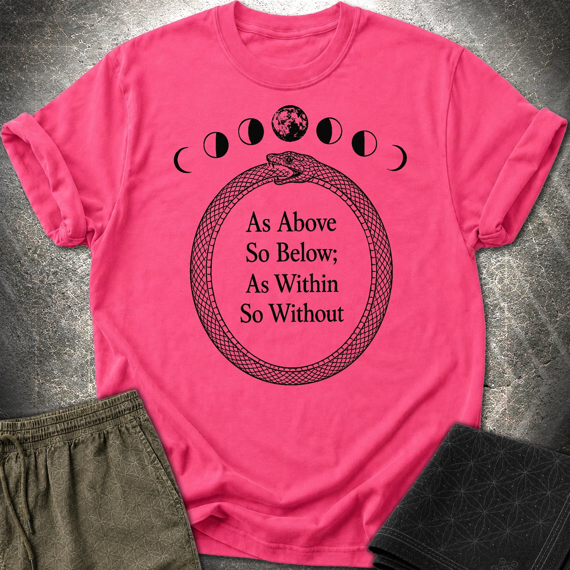 As Above So Below Ouroboros - As Above So Below Ouroboros T-Shirt - Heliconia
