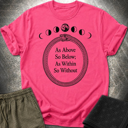 As Above So Below Ouroboros - As Above So Below Ouroboros T-Shirt - Heliconia
